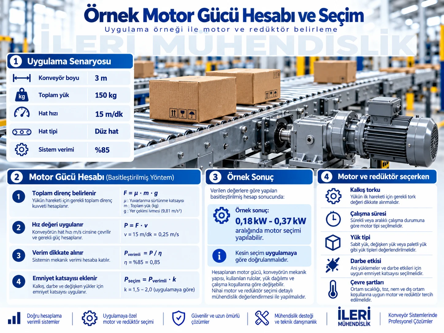 Örnek Motor Gücü Hesabı