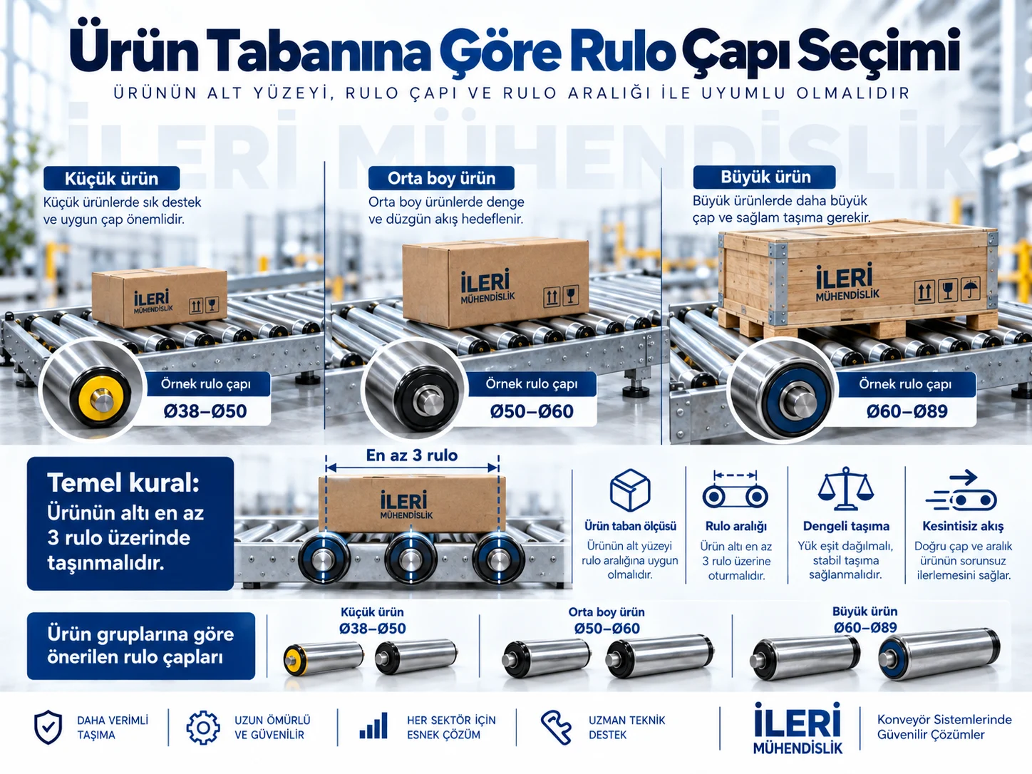 ürün tabanına göre rulo secimi